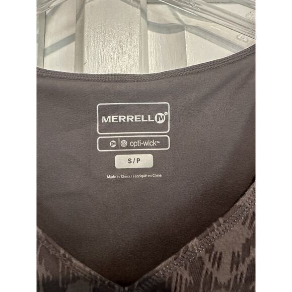 Merrell Opti-wick Midi Dress Cap Sleeve Size Small Gray Outdoors Hiking Hippie - Picture 4 of 12